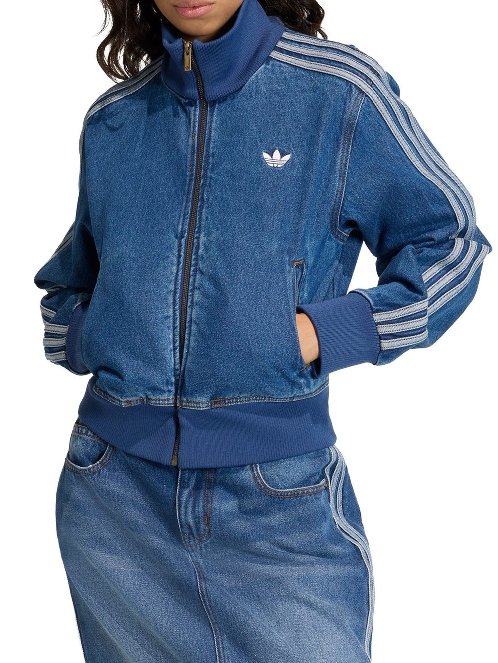 Adidas Firebird Denim Track Jacket